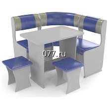 кухонный уголок (стол, диван угловой, табуретки)