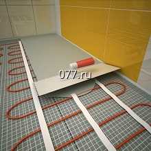 пол теплый электрический (система кабельного электрообогрева пола)-установка (монтаж)