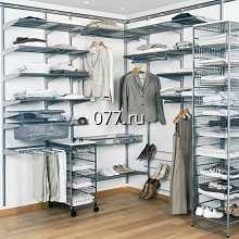 гардеробная комната (интерьерная открытая система хранения одежды) каркас из металлического (алюминиевого) профиля, Самсунг Альтерна (SAMSUNG ALTERNA)