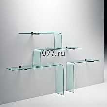 полка открытая-изготовление на заказ стеклянная