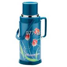 термос с нержавеющей колбой, со стеклянной колбой