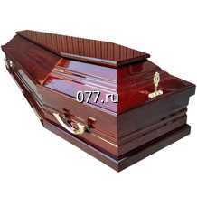 гроб изготовление на заказ, красный орех, шестигранный