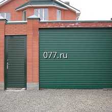 ворота въездные (уличные) секционные, привод автоматический (электрический)