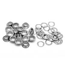 люверс (кольцо для отверстий в ткани) металлический