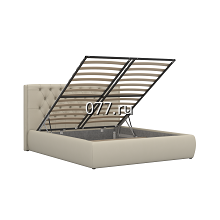 кровать с подъемным механизмом, с ящиками, с ортопедическим основанием, кожаные