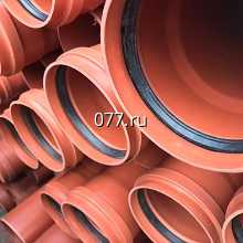 труба поливинилхлоридная (пластиковая, ПВХ) канализационная, внутренняя и наружная