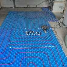 пол теплый электрический (система кабельного электрообогрева пола)-установка (монтаж)