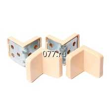 уголок мебельный металлический+пластиковая накладка в цвет ЛДСП