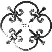 элементы декоративные металлические (изделия кованые, ковка художественная) розетка, шар, валюта (вензель) из трубы и квадрата, вставки, кольца из трубы и квадрата, накладки, Италия