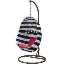 качели садовые (дачные) Кокон Корсика, с красной подушкой