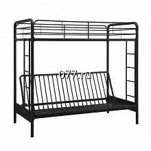 кровать металлическая, односпальная, двухъярусная
