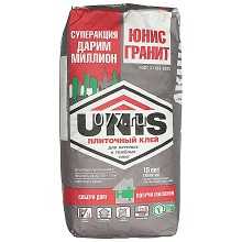 клей для укладки плитки керамической (смесь сухая) Юнис (UNIS) Гранит, 25 кг