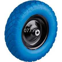 колесо для тачки (тележки) садово-строительной Зубр 380х16мм полиуретановое