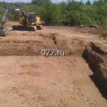 котлован-рытье (разработка, устройство) с утилизацией отработанного грунта на площадке