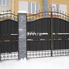 ворота въездные (уличные) изготовление на заказ, металлические
