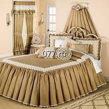 покрывало на кровать-пошив (изготовление на заказ, ателье) из портьерной и тюлевой ткани