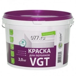 краска акриловая для потолков супербелая, бетонных полов, кровли (крыши)