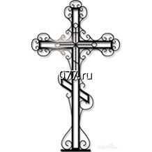 крест ритуальный (надгробный, похоронный) изготовление на заказ, металл Эконом