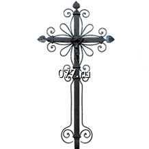 крест ритуальный (надгробный, похоронный) изготовление на заказ, намогильный металлический 