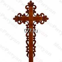 крест ритуальный (надгробный, похоронный) изготовление на заказ, сосновый светлый