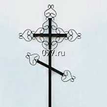 крест ритуальный (надгробный, похоронный) металлический 200 см кованый