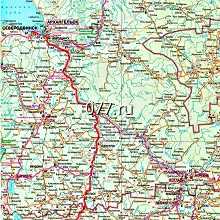 карта автомобильных дорог