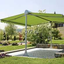 маркиза (навес, тент, козырек уличный, крыша тканевая солнцезащитная) локтевые, кассетные, вертикальные