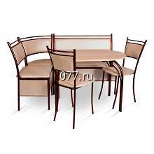 гарнитур обеденный (стол, диван угловой, стулья (табуретки))