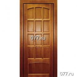 дверь (блок) межкомнатная распашная деревянная (массив сосны), классический фасон, 1990р.