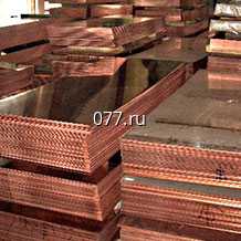 лист медный (металлопрокат листовой) М1м 2*600*1500