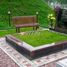 могила-благоустройство (облагораживание) облицовка гранитной плиткой