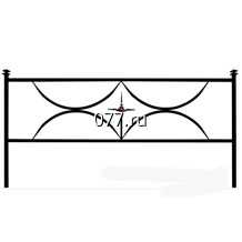 ограда на могилу изготовление на заказ, прямоугольник с крестиком