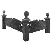 ограда на могилу изготовление на заказ, металлическая, из камня природного (натурального, дикого): гранитная, мраморная