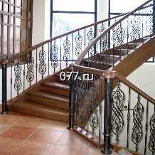 перила (ограждение лестничное, элемент лестницы) изготовление на заказ, комбинированные
