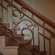 перила (ограждение лестничное, элемент лестницы) изготовление на заказ, комбинированные