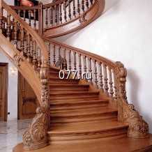 перила (ограждение лестничное, элемент лестницы)-установка (монтаж) перила в помещении