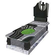 памятник надгробный (ритуальный, надгробие, плита могильная) установка (монтаж), гранитный 80х40