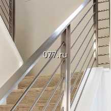 перила (ограждение лестничное, элемент лестницы) из алюминия, с полимерно-порошковой покраской