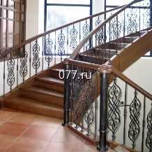 перила (ограждение лестничное, элемент лестницы) стальные кованые