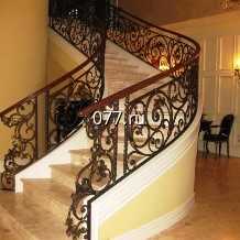 перила (ограждение лестничное, элемент лестницы) металлические