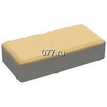 плитка тротуарная Брусчатка 20х10х4, желтая, упаковка (19.44м2/972шт.)