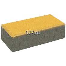 плитка тротуарная Брусчатка 20х10х6, желтая, упаковка (12.96м2/648шт.)