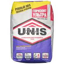 смесь сухая для пола наливного (полимерного) Юнис (UNIS) Горизонт-Ультра, 20 кг