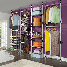 гардеробная комната (интерьерная открытая система хранения одежды)-изготовление на заказ