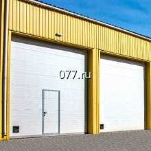 ворота промышленные (индустриальные, въездные) секционные (панорамные, прозрачные), Алютех (AlLUTECH) привод автоматический (электрический), для автомоек (антикоррозийный пакет)