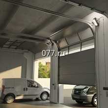 ворота гаражные (въездные в закрытое помещение) секционные, привод автоматический (электрический)