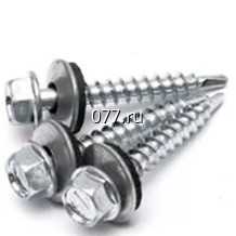 саморез кровельный, окрашенный, металлический (оцинкованный)