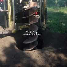 скважина под сваи (столбы, опоры)-бурение минипогрузчик