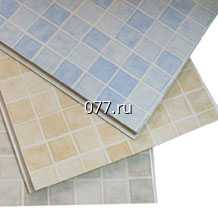 панель стеновая отделочная пластиковая ( ПВХ) Орто Шалфей, бежевая, 2700 х 250 х 10 мм