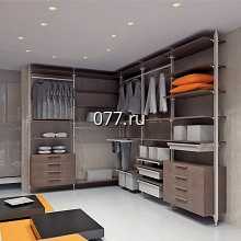 гардеробная комната (интерьерная открытая система хранения одежды) каркас из металлического (алюминиевого) профиля, Самсунг Альтерна (SAMSUNG ALTERNA)